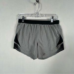 Under Armour Gray Heat Gear Loose Shorts Womens Small Lined Drawstring Athletic